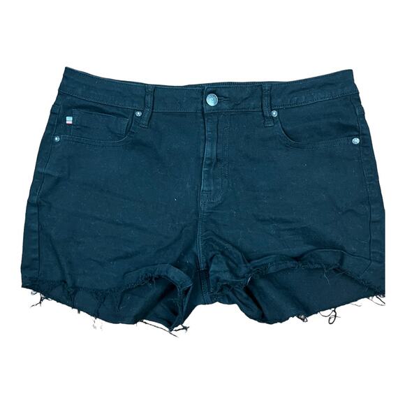 Vigoss Mid Rise Marley Short sz 31 Black Cut Off Womens - Picture 1 of 6